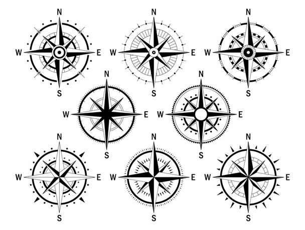 Compas set white - Vector, Image