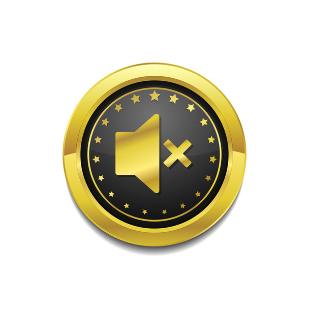 Mute Button Icon - Vetor, Imagem