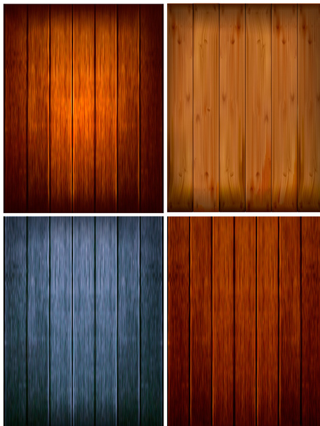 Set of wood backgrounds. Vector illustration - Vektor, kép