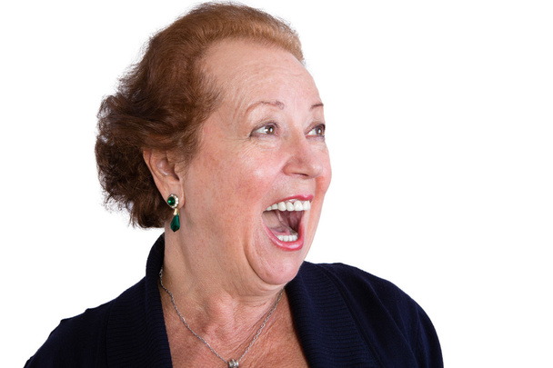 Senior Woman Showing a Surprised Expression - Foto, immagini