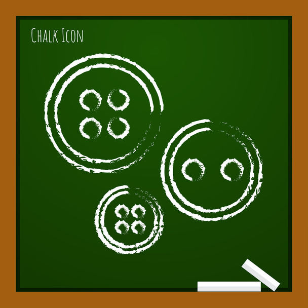 tailor buttons icon - Vector, Imagen