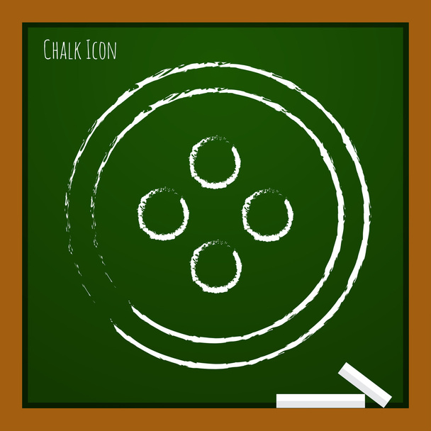 tailor button icon - Vector, Imagen