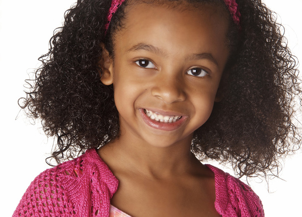 Cute little African American girl - Valokuva, kuva