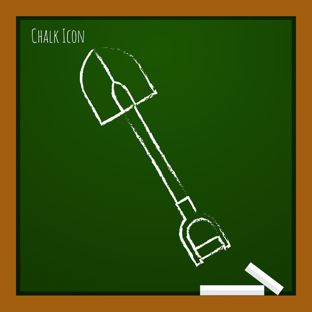 outline shovel icon - Vektör, Görsel