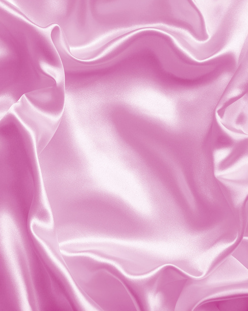 Smooth elegant pink silk or satin texture as background - Foto, Bild