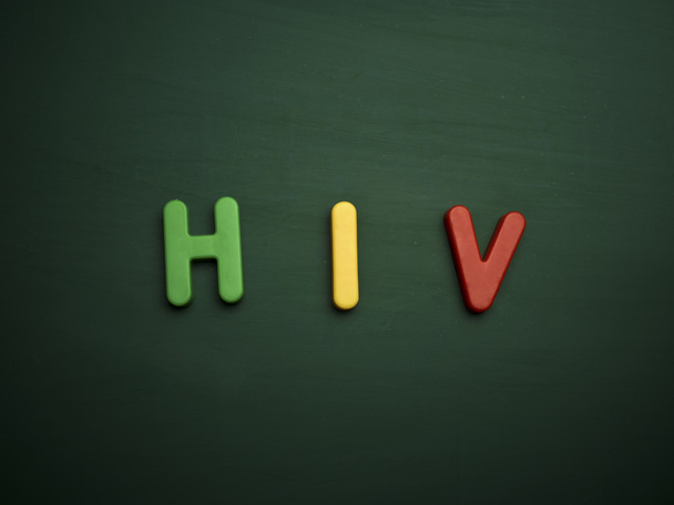 γράμματα hiv έννοια - Φωτογραφία, εικόνα