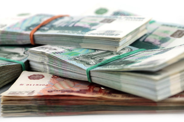 Russian paper money - Foto, Imagem