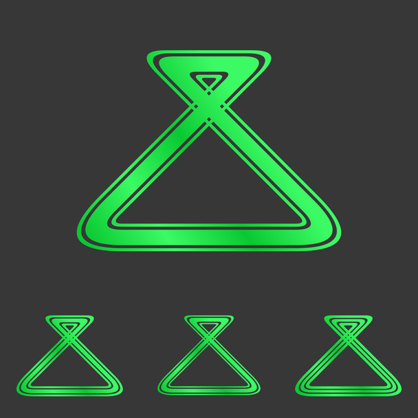 Set di logo geometrico della linea verde
 - Vettoriali, immagini