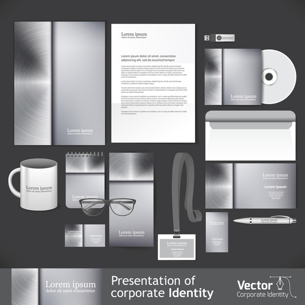 Corporate identity template - Vector, Image