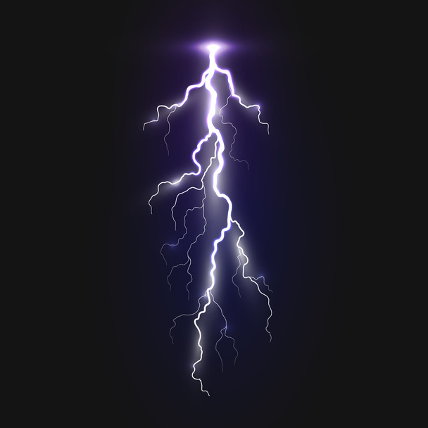 New realistic lightning sign - Vetor, Imagem