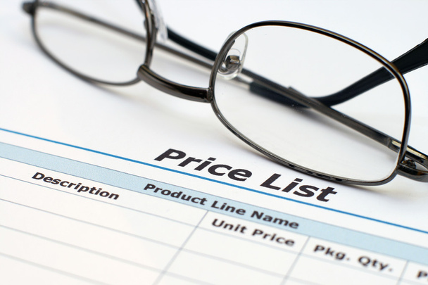 Price list - Photo, Image