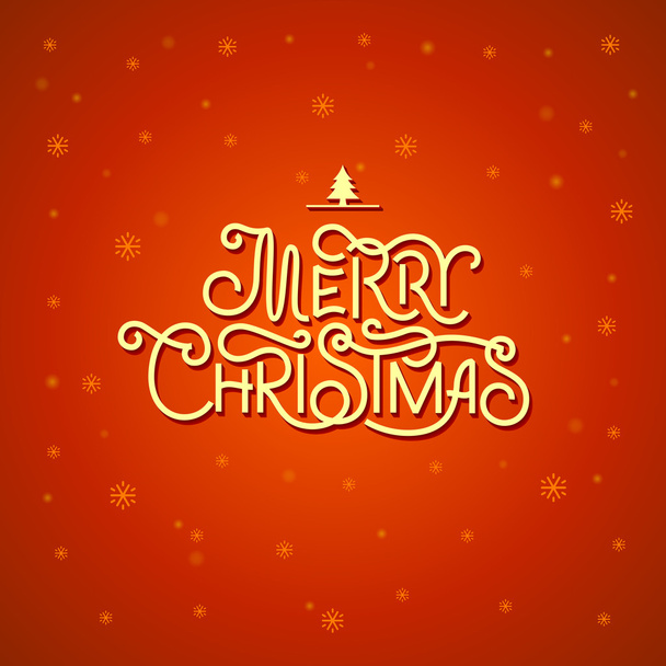 Christmas Hand Lettering - Vector, Image