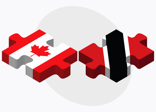 Kanada i flagi Trynidadu i Tobago - Wektor, obraz