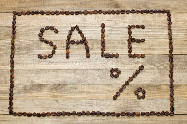 рекламний продаж з кавових зерен
 - Фото, зображення