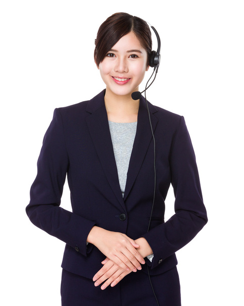 azjatyckich kobiet call center operatora - Zdjęcie, obraz