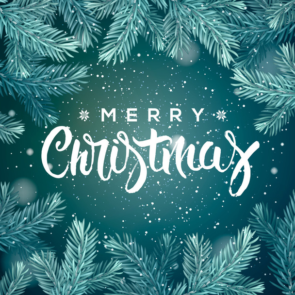 Merry Christmas greeting card - Vecteur, image