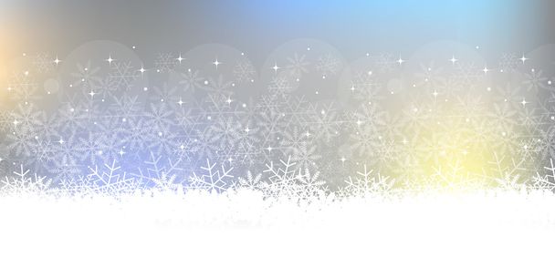 Snow Christmas winter background - Vector, Image