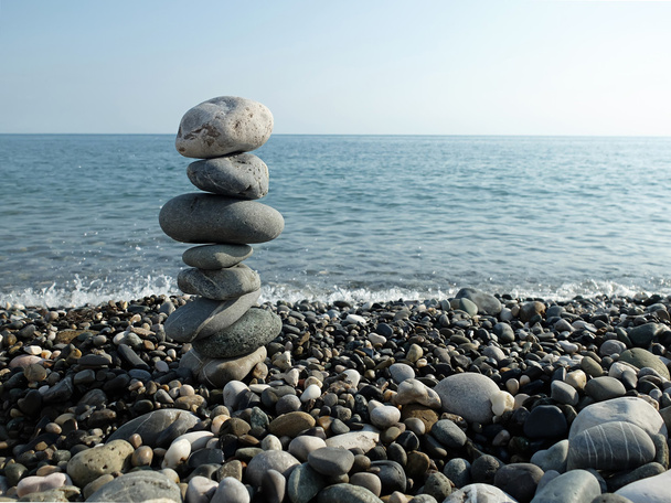 Black sea, sun and pebbles - Photo, Image