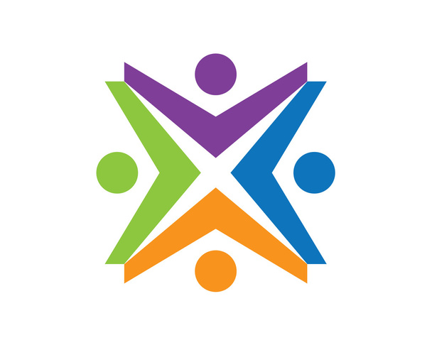 Logo de cuidado comunitario
 - Vector, imagen