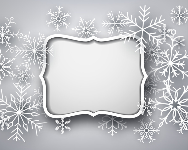 Christmas Background with snowflakes - Вектор, зображення