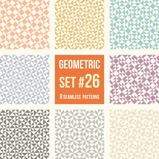 Conjunto de oito padrões geométricos
 - Vetor, Imagem