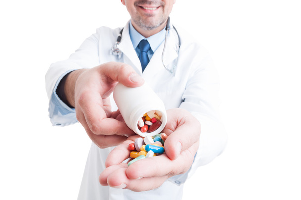Psychiatrist offering pills - Фото, зображення