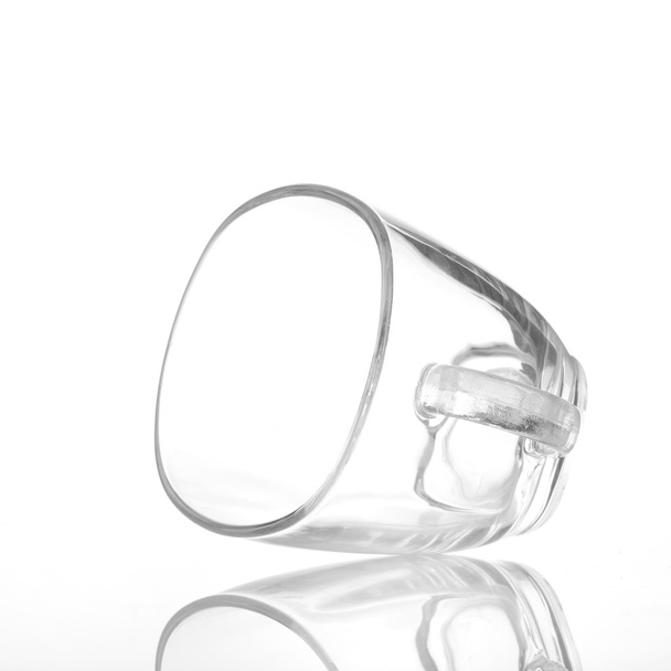 Tea Cup made of transparent glass. - Photo, Image