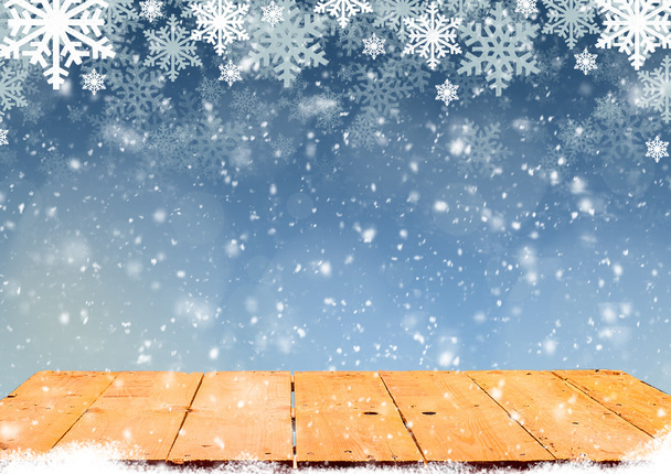 Christmas background with   table - Photo, Image