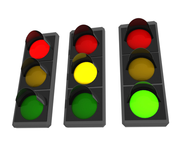3D semafor. ilustrace - Fotografie, Obrázek