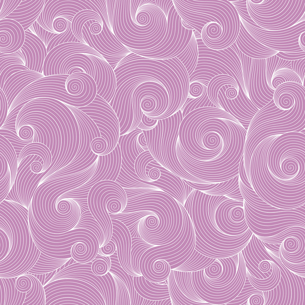 Doodle violet seamless background - Vector, afbeelding