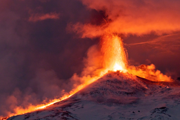 Éruption Etna
 - Photo, image