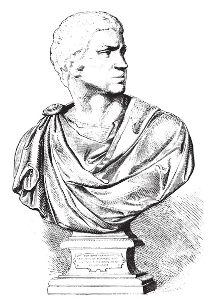 National Museum Florence, Brutus, onvoltooide buste, door Michelange - Vector, afbeelding