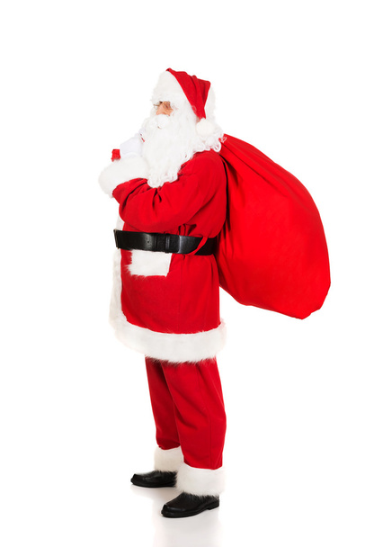 Santa Claus with bag presents - Фото, зображення