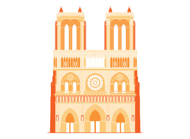 Katedrála Notre-Dame de Paris, Francie - 4 - Vektor, obrázek