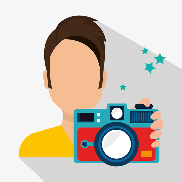 Camera and photography media  - Vector, Image