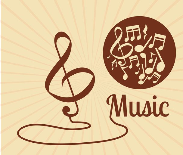 Music icon design  - Vector, Image