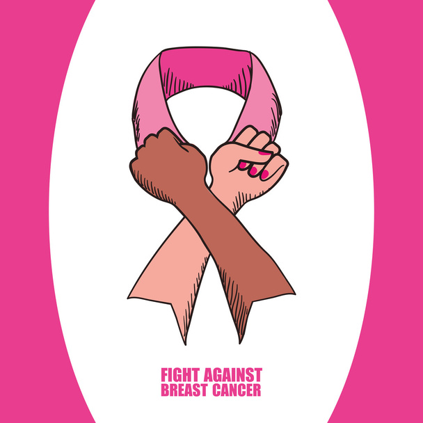 Diseño del cáncer de mama
 - Vector, imagen