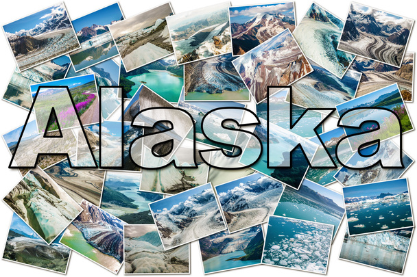 collage glaciares de Alaska
 - Foto, Imagen