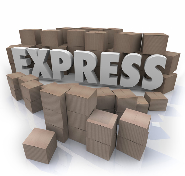 Express 3d Word Cardboard - Photo, Image