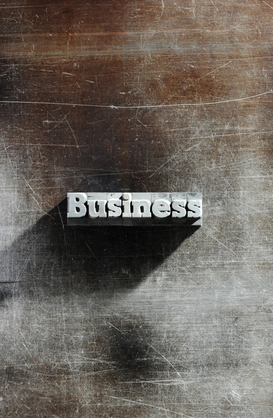 Old Metallic Letters:business background - Фото, изображение