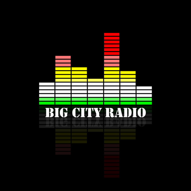 Λογότυπο ραδιόφωνο της πόλης - Διάνυσμα, εικόνα