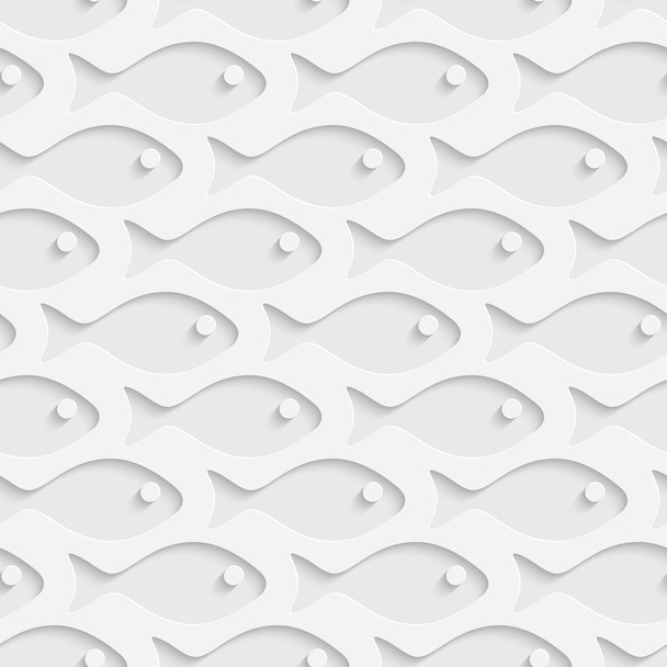 Seamless Fish Pattern - Vector, Image