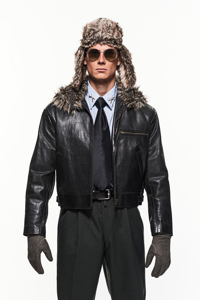 Pilot uniform fashion man - Valokuva, kuva