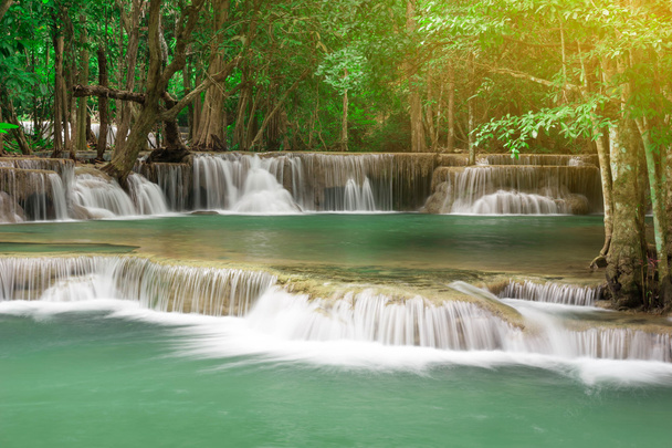 Deep forest waterfall at Huay Mae Kamin waterfall National Park  - Photo, Image