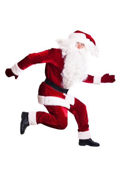 Santa Claus saltando
 - Foto, Imagen