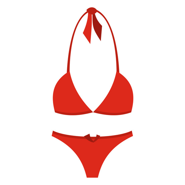 Swimsuit flat icon - Vetor, Imagem