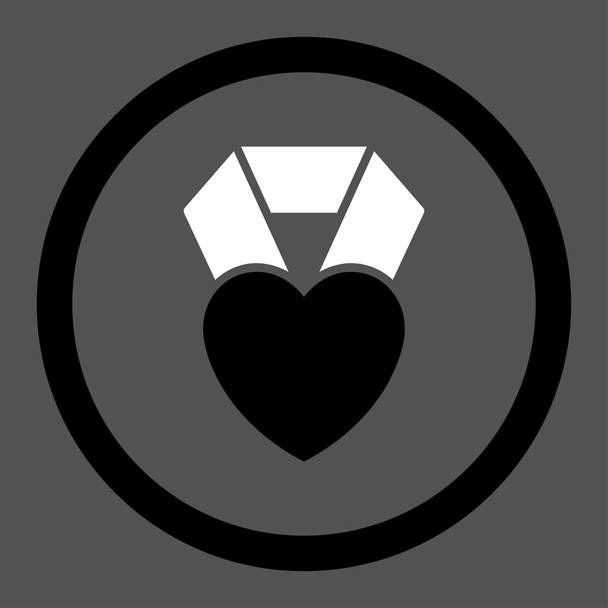 Heart Award Rounded Vector Icon - ベクター画像