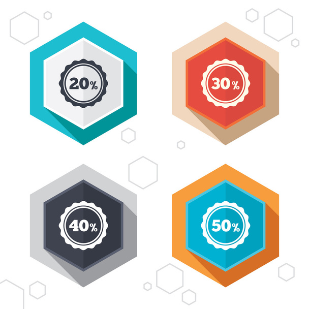 Sale discount icons. - Vector, Image