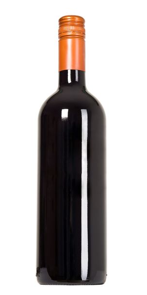 Red vine bottle in white background - Photo, Image