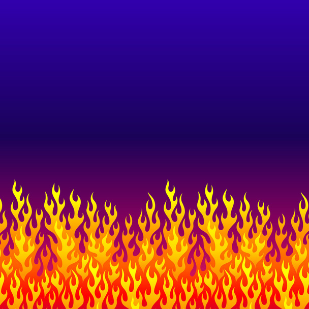 Fuego en el cielo de la tarde
 - Vector, Imagen